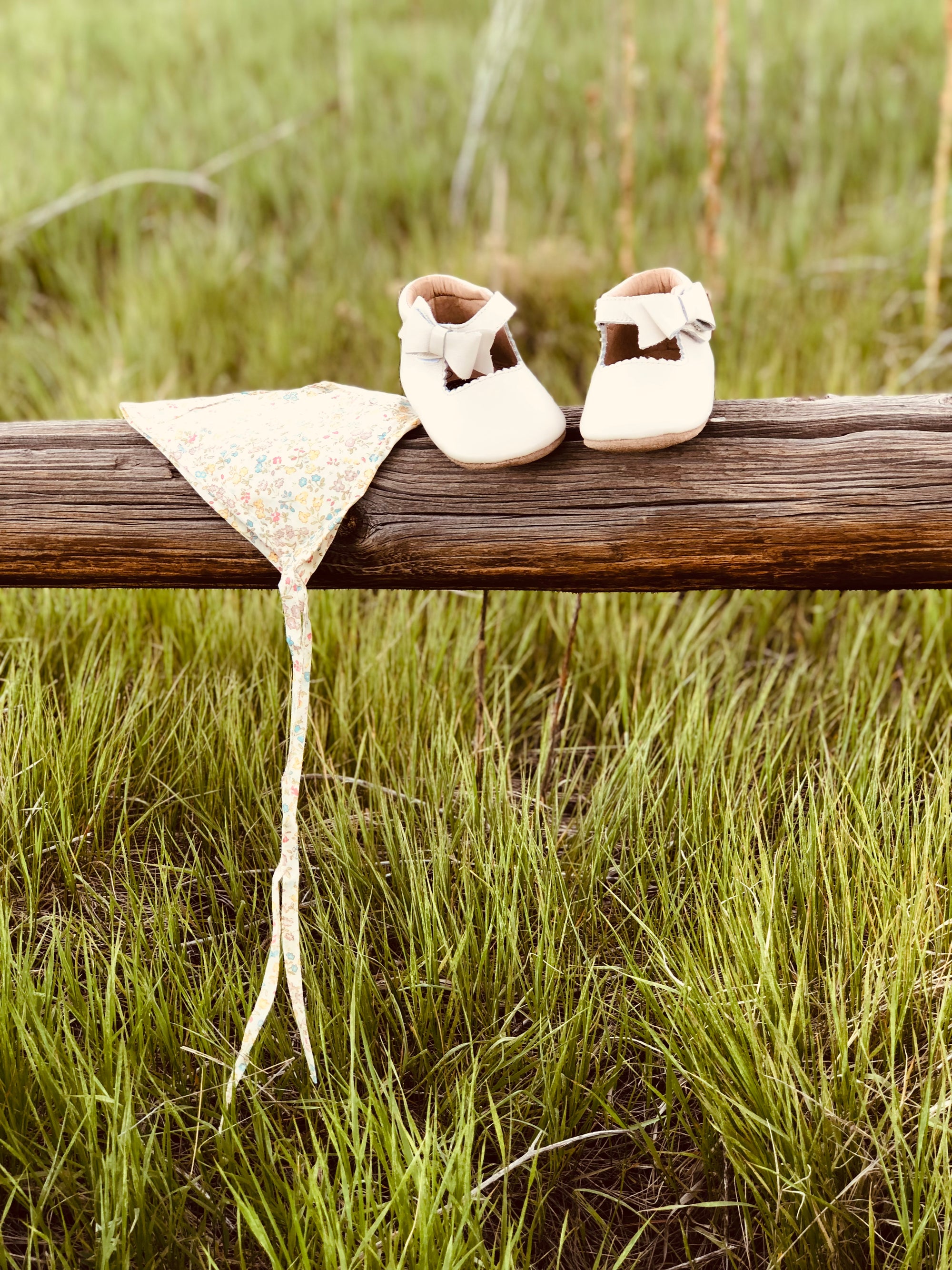 Sweet Mary Janes - Antique White - Soft Soles