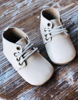 Joie Oxford's - Linen White - Soft Soles