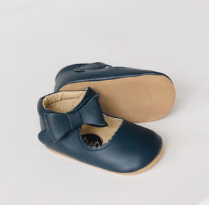 Sweet Mary Janes Amrin Blue - Soft Soles - Harper & Hedgie