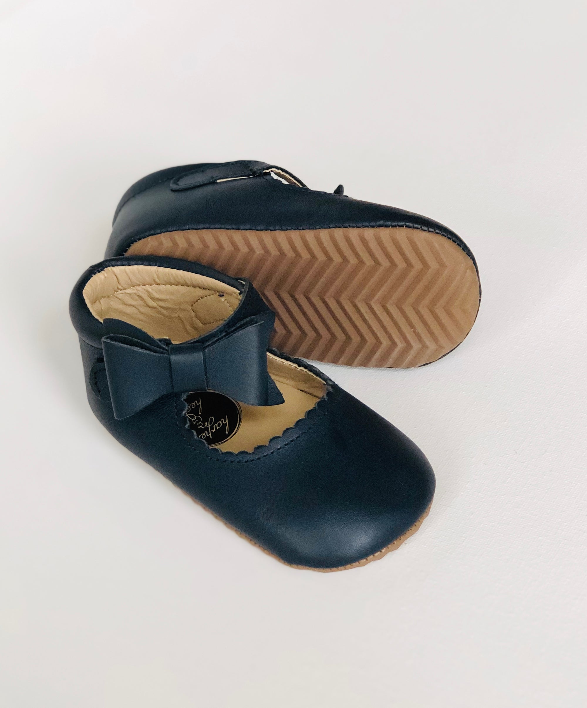 Sweet Mary Janes Amrin Blue - Soft Soles - Harper & Hedgie