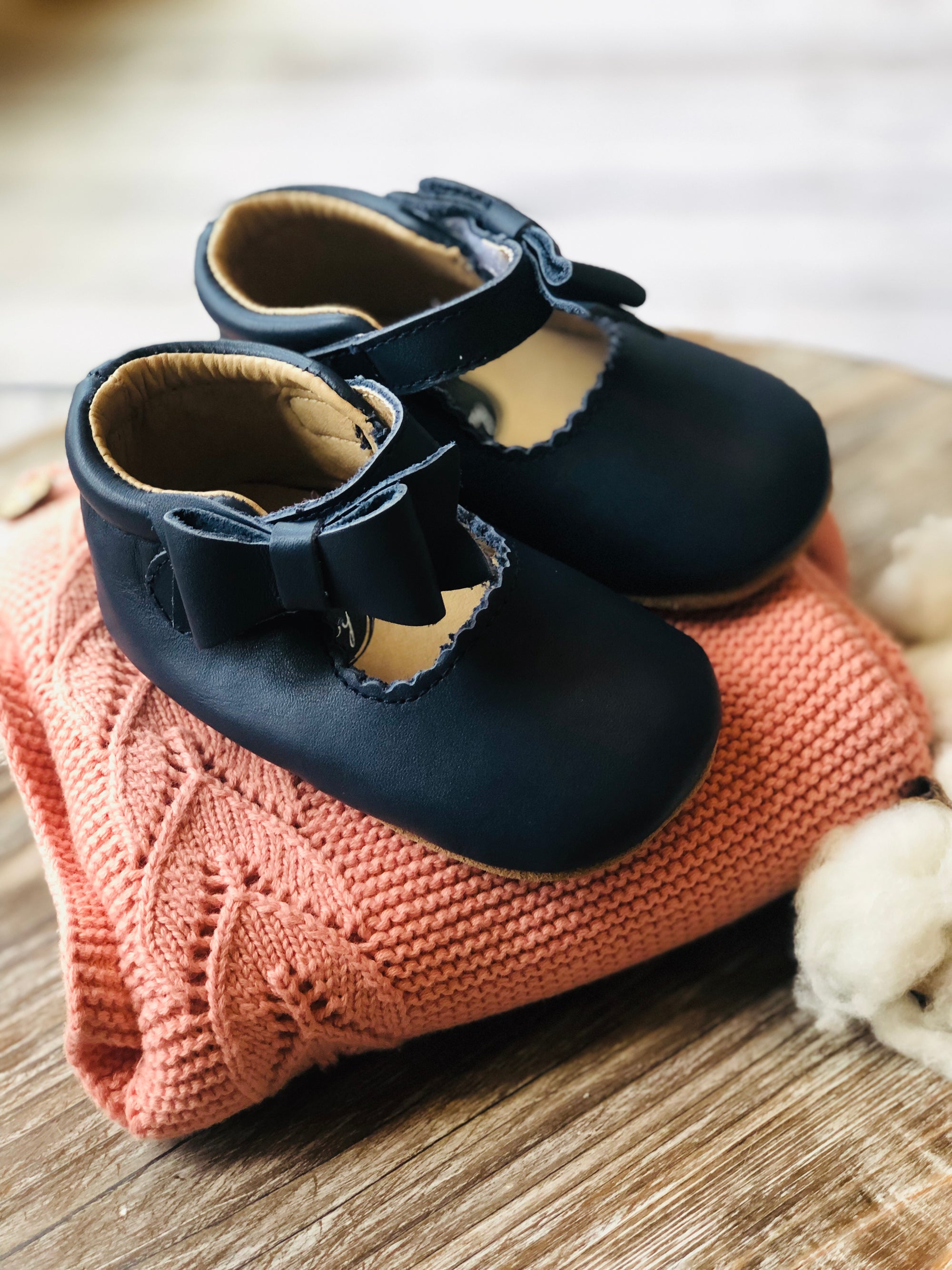 Sweet Mary Janes Amrin Blue - Harper & Hedgie