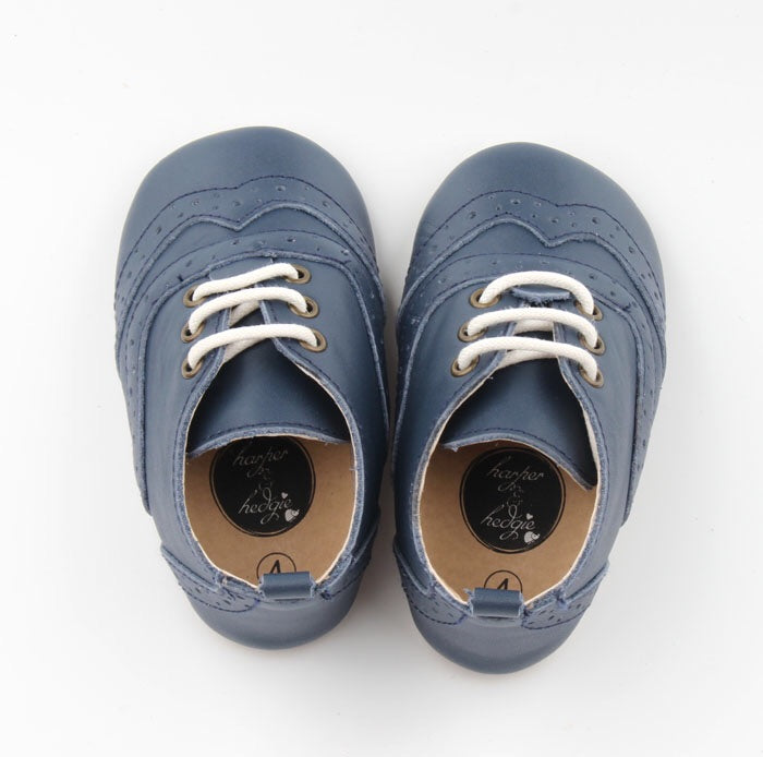 Charlotte Brogues Amrin Blue - Harper & Hedgie