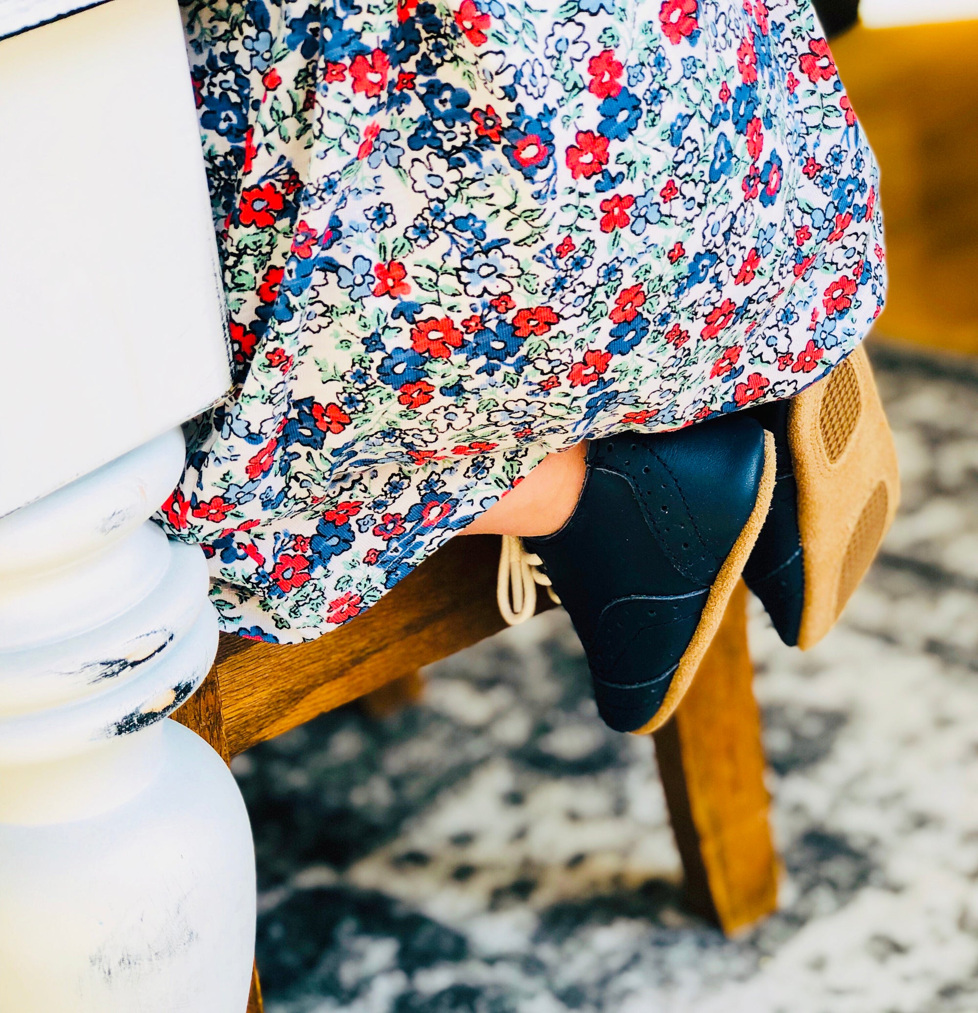 Charlotte Brogues Amrin Blue - Harper & Hedgie